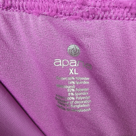 APANA Athletic High Rise Shorts Flowy Purple Womens Size XL Sporty Workout‎ - Picture 6 of 8